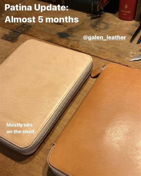 leather patina before and after